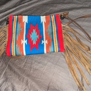 American darling fringe crossbody purse
